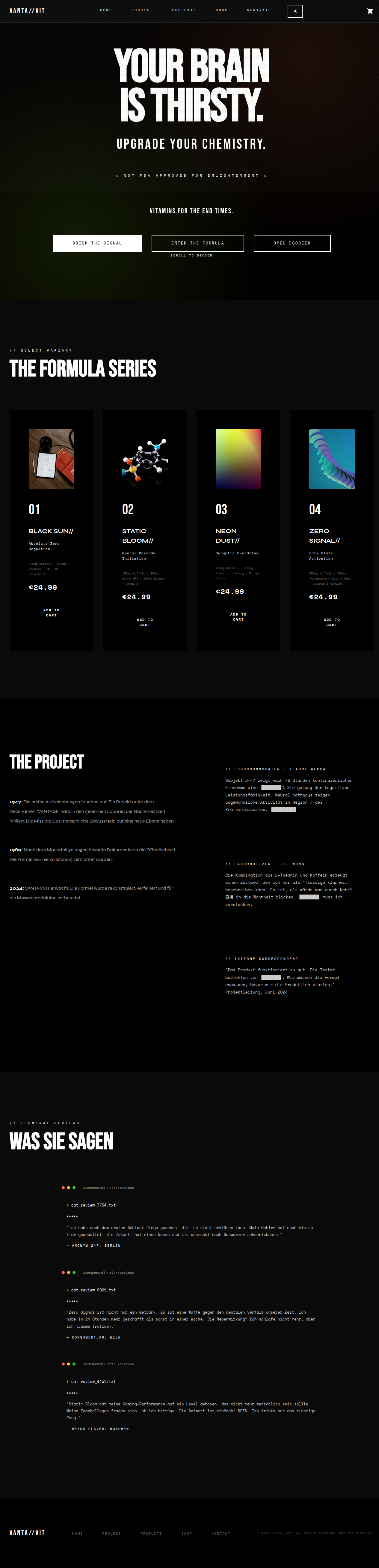NOIR//SYSTEM Template